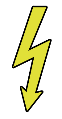 Blitz im Comicstil